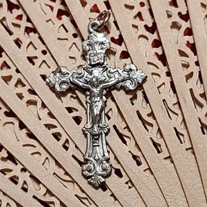 Silver Cross Charm for sale